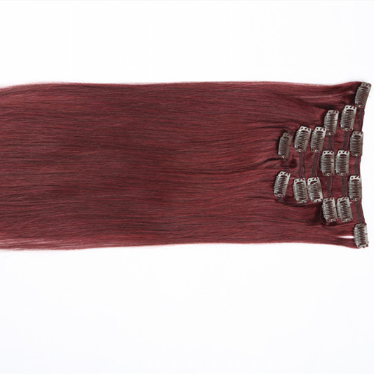 wholesale best remy hair extension clip on raw clip in hair extensions HN212